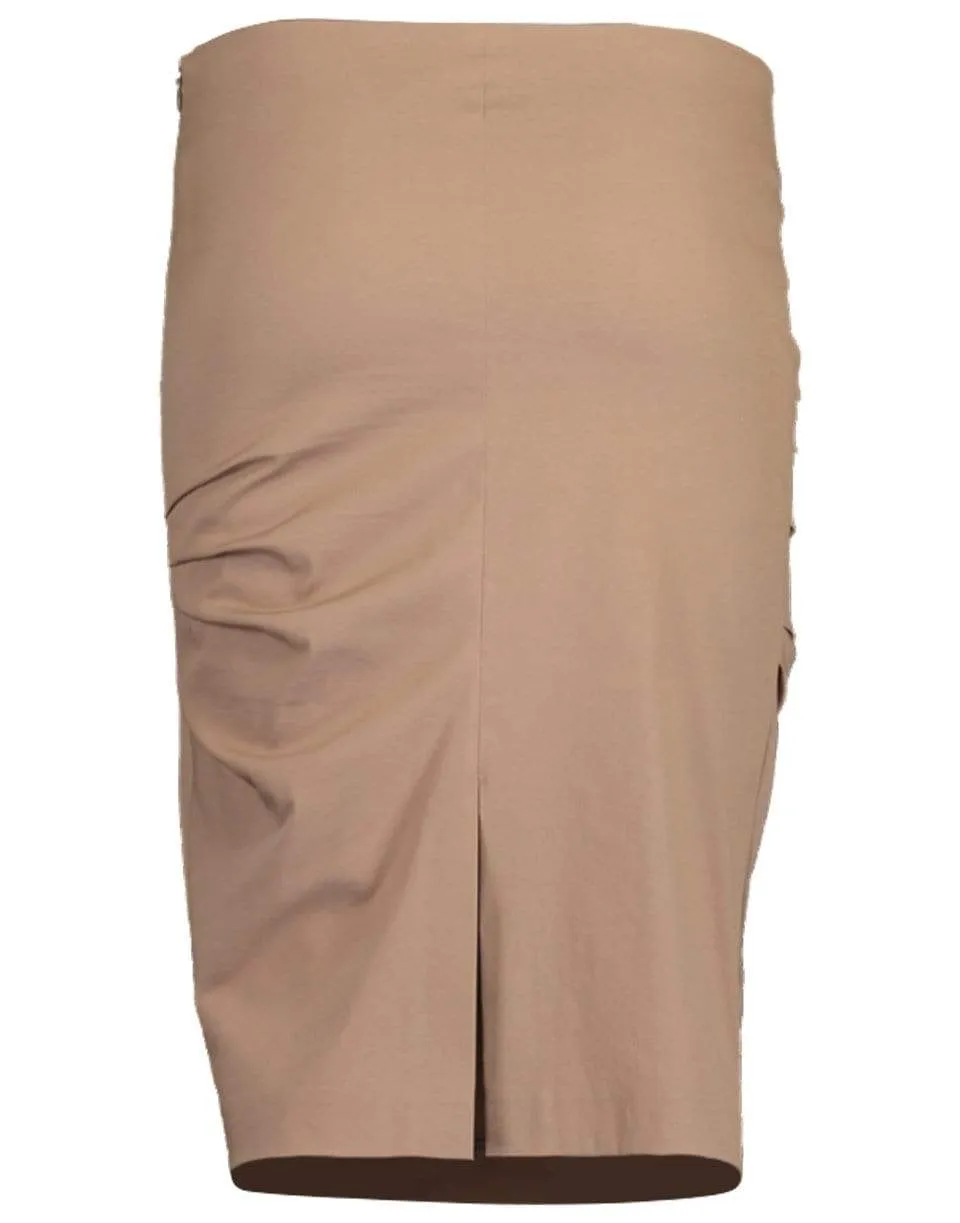 Side Ruch Stretch Pencil Skirt