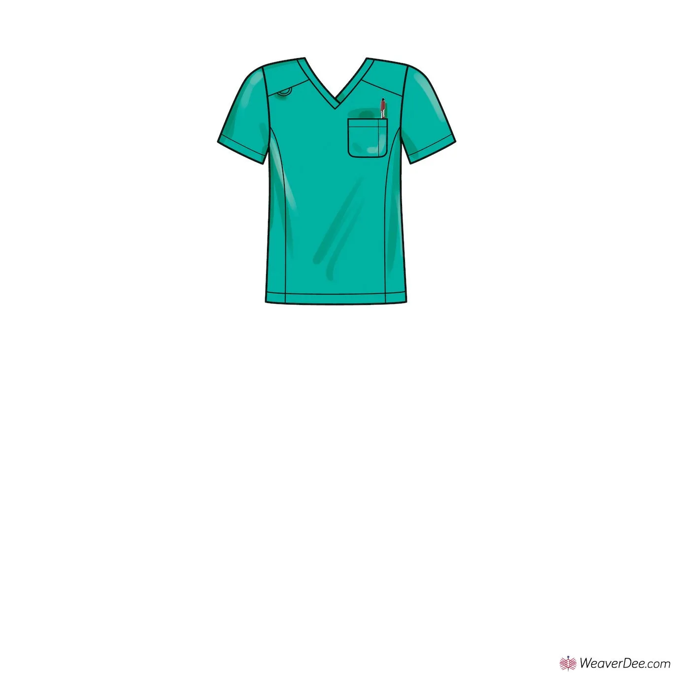 Simplicity Pattern S9650 Unisex Knit Scrubs