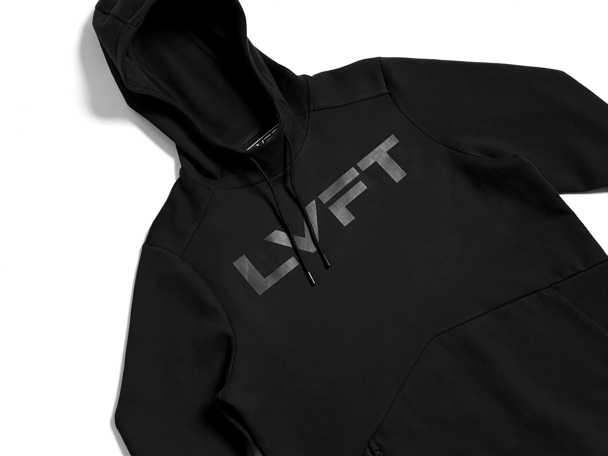 Slate Blackout Hoodie - Black