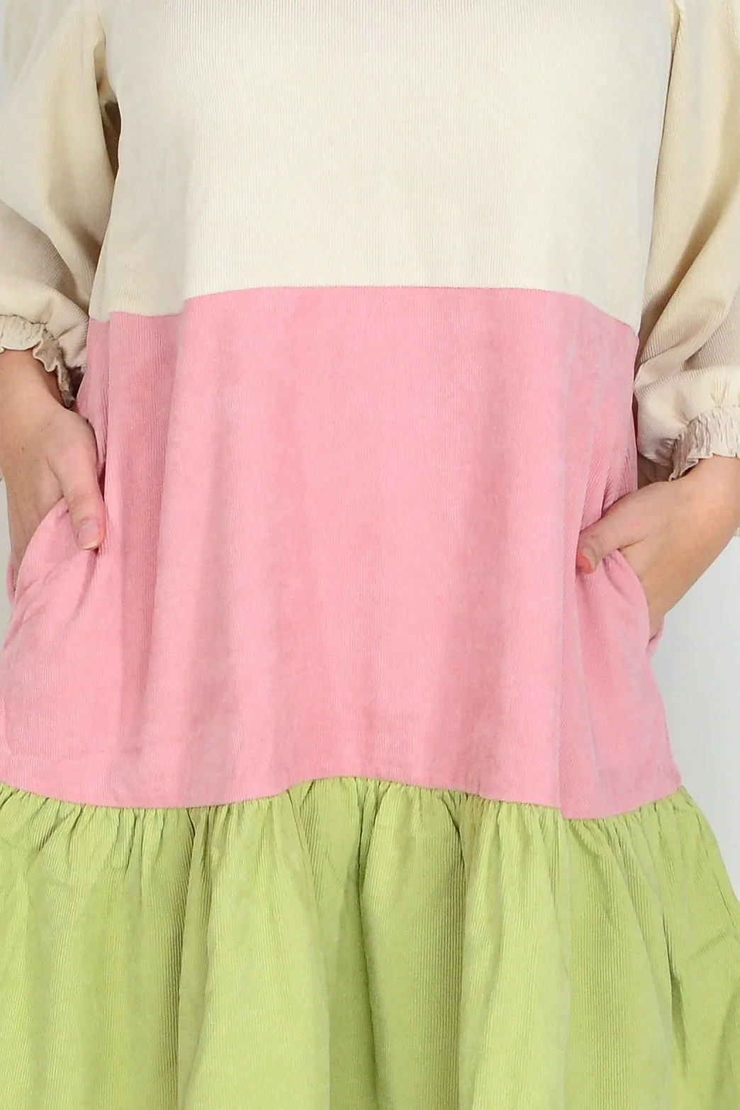 Soft Candy Corduroy Tunic Dress