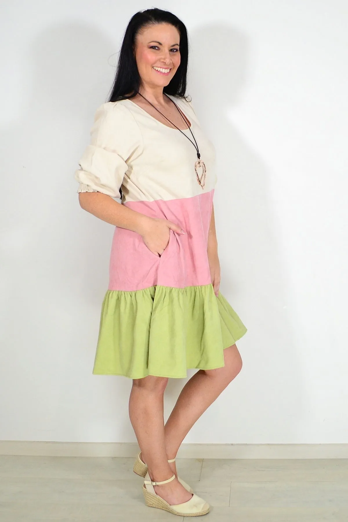 Soft Candy Corduroy Tunic Dress