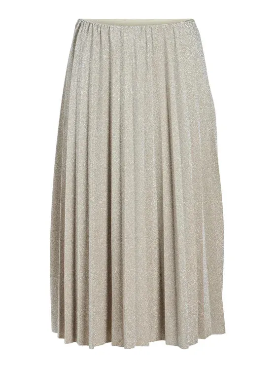 Sparkel Midi Skirt (Birch/Silver)