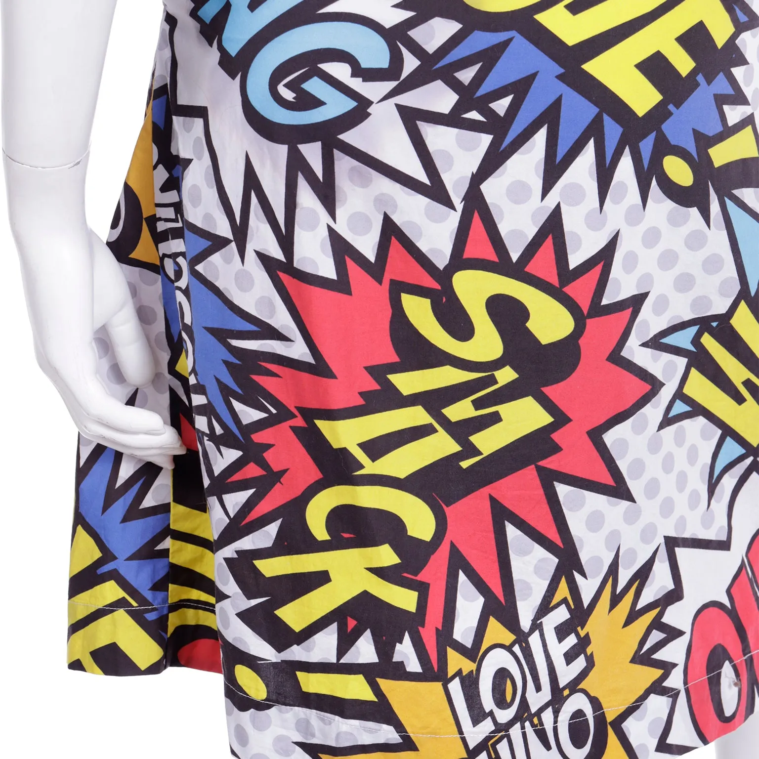 Spring 2014 Love Moschino Cartoon Wham Bang Wrap Skirt