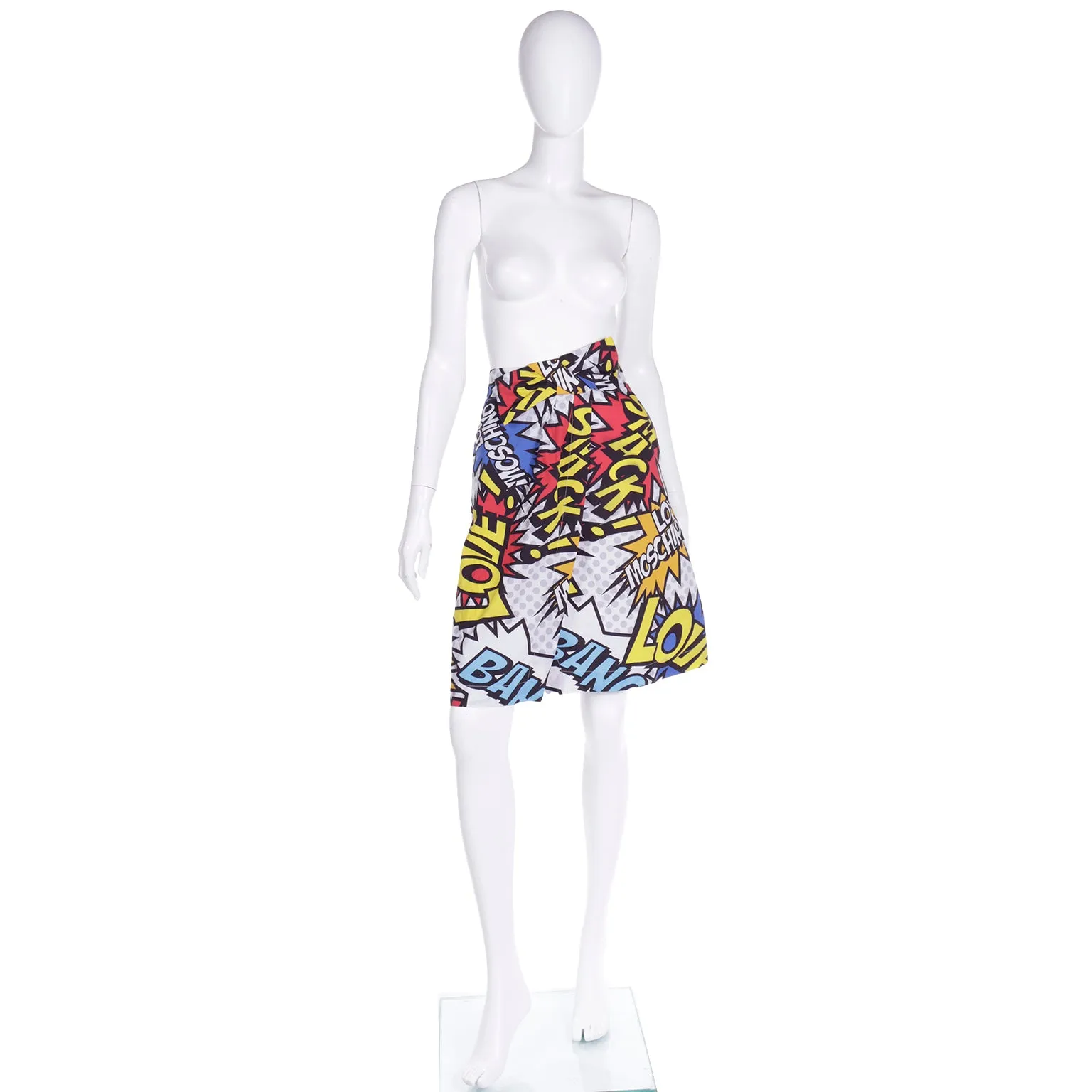 Spring 2014 Love Moschino Cartoon Wham Bang Wrap Skirt