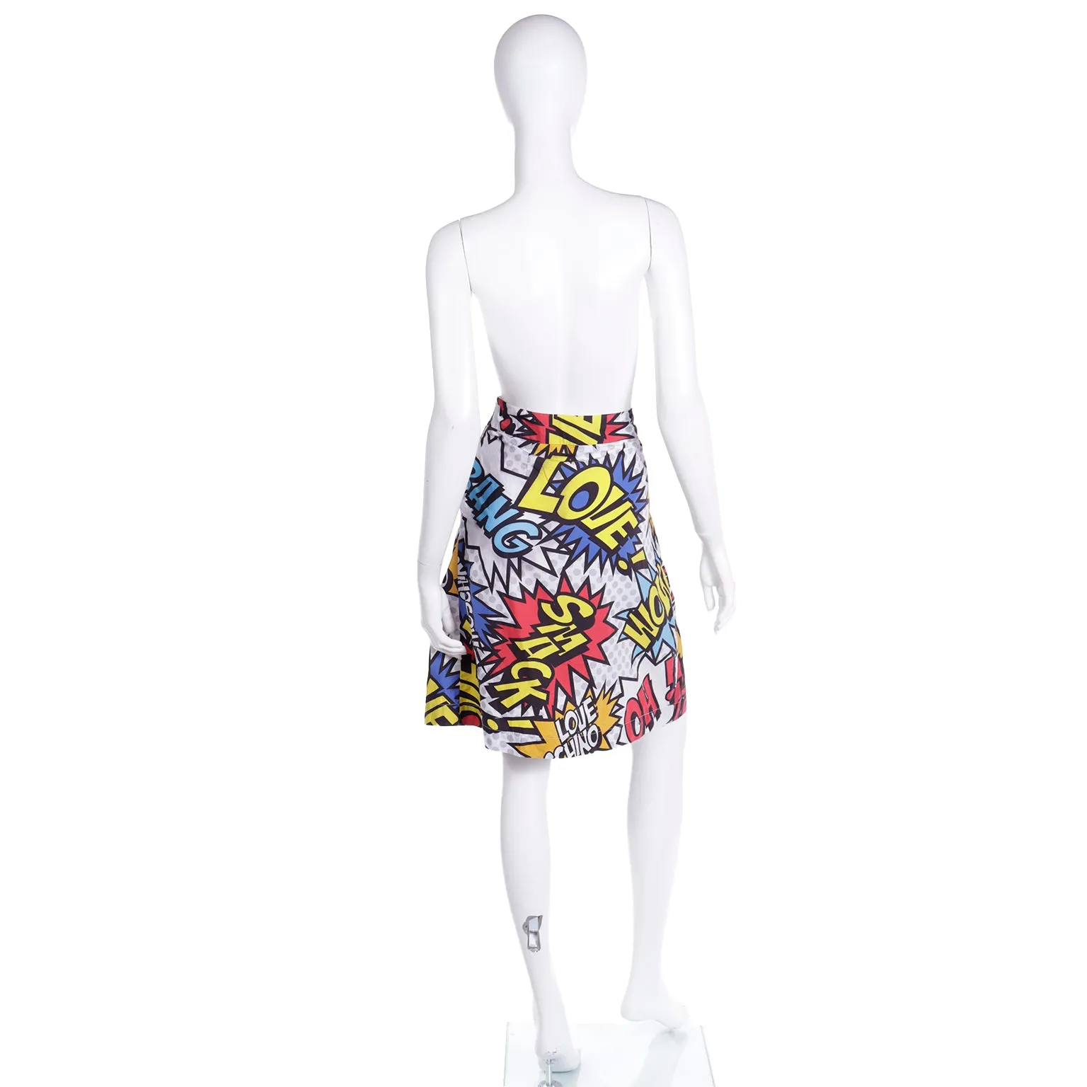 Spring 2014 Love Moschino Cartoon Wham Bang Wrap Skirt