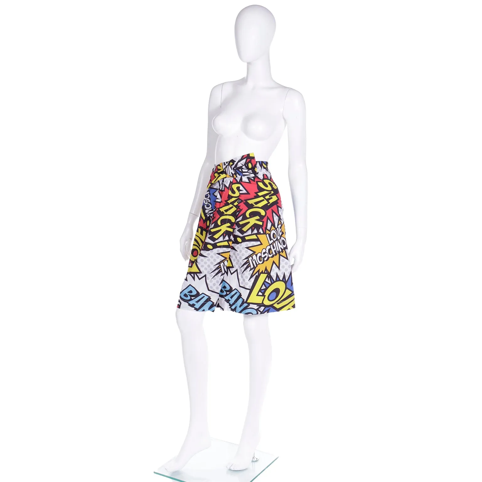 Spring 2014 Love Moschino Cartoon Wham Bang Wrap Skirt