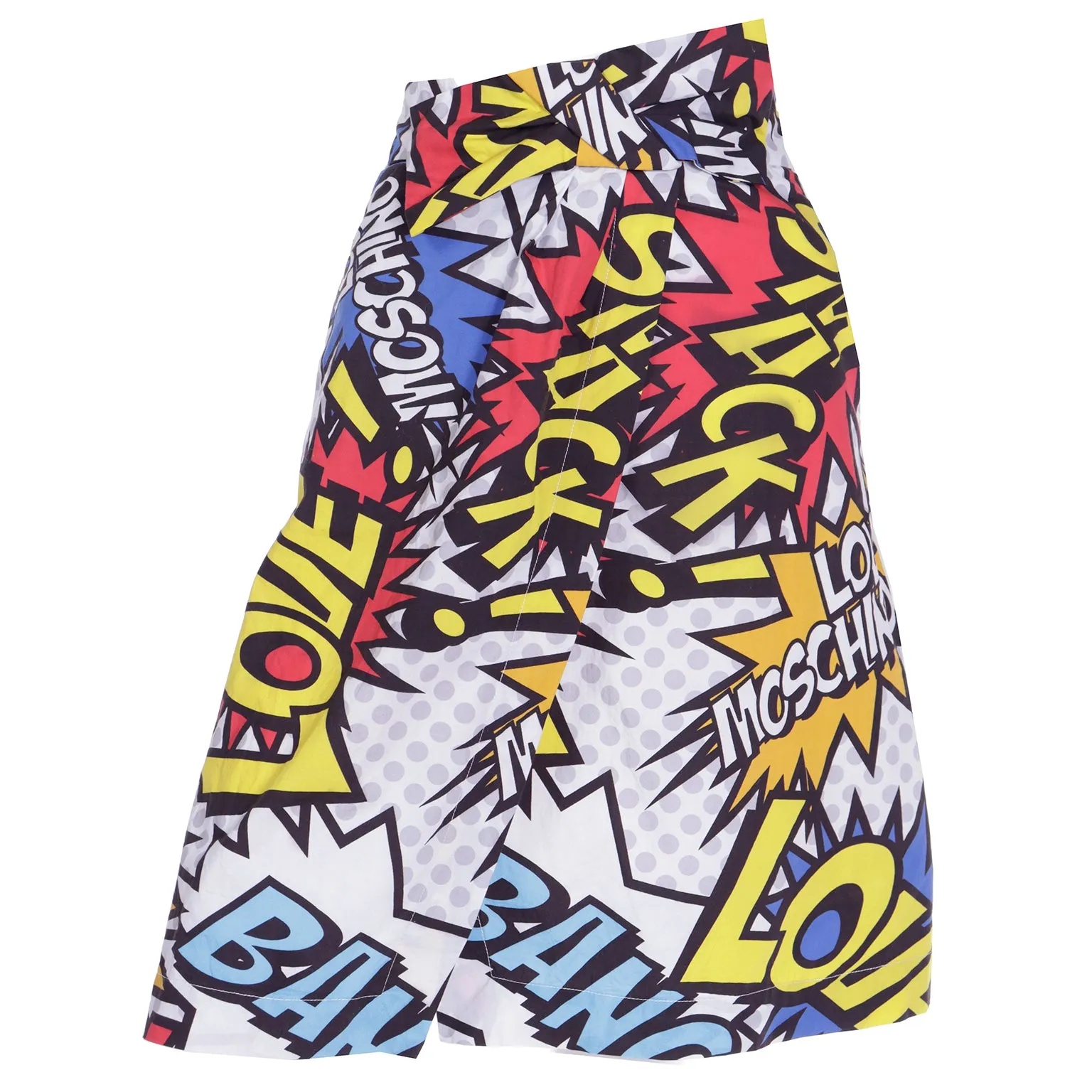 Spring 2014 Love Moschino Cartoon Wham Bang Wrap Skirt