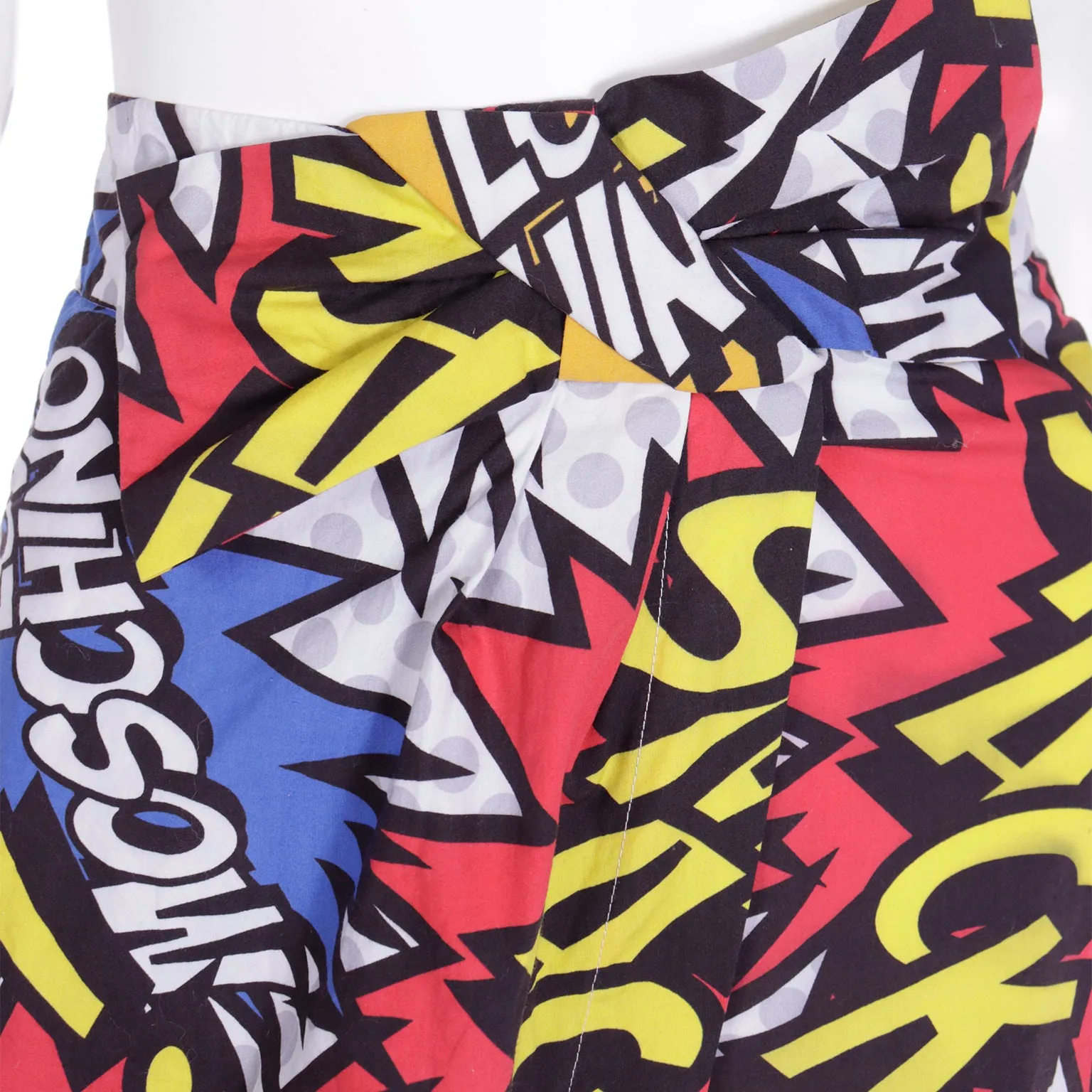 Spring 2014 Love Moschino Cartoon Wham Bang Wrap Skirt