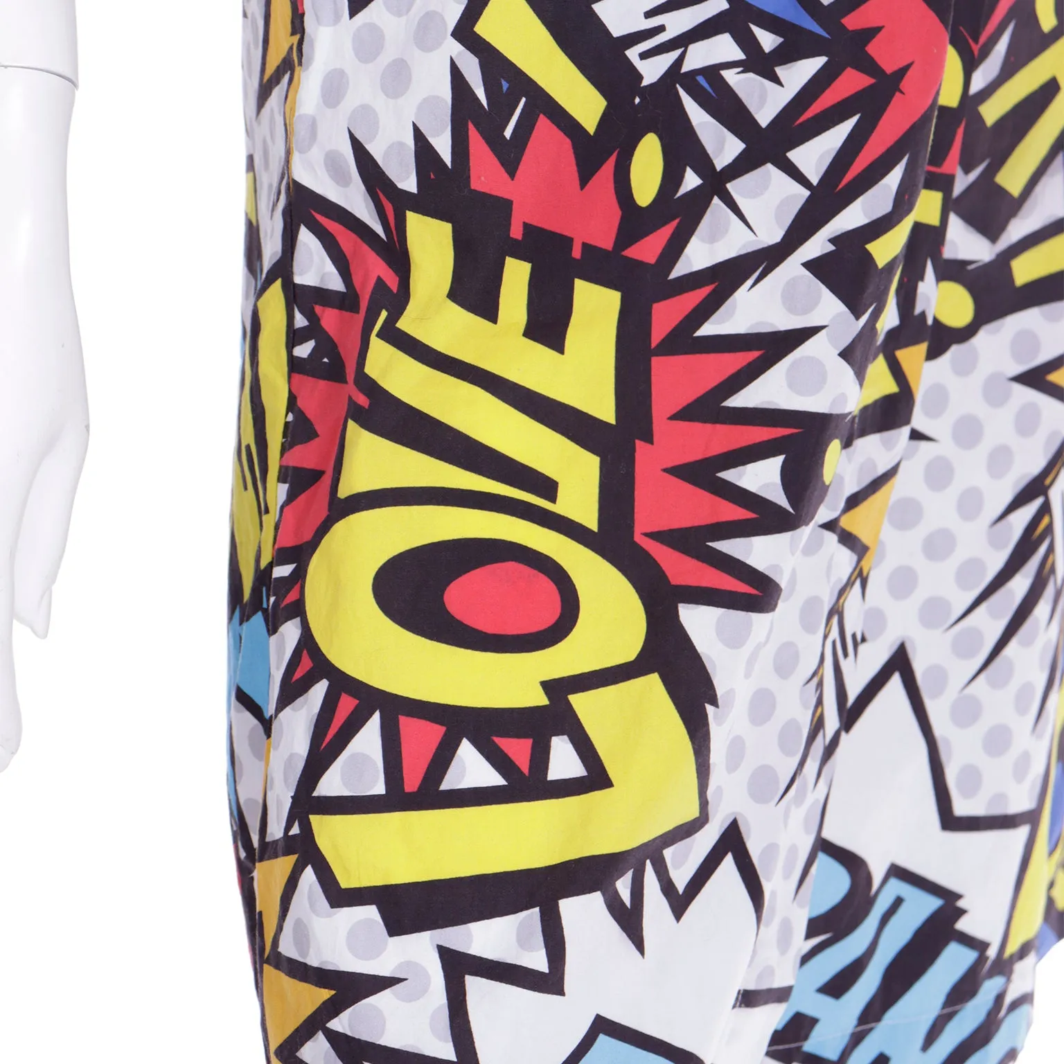 Spring 2014 Love Moschino Cartoon Wham Bang Wrap Skirt