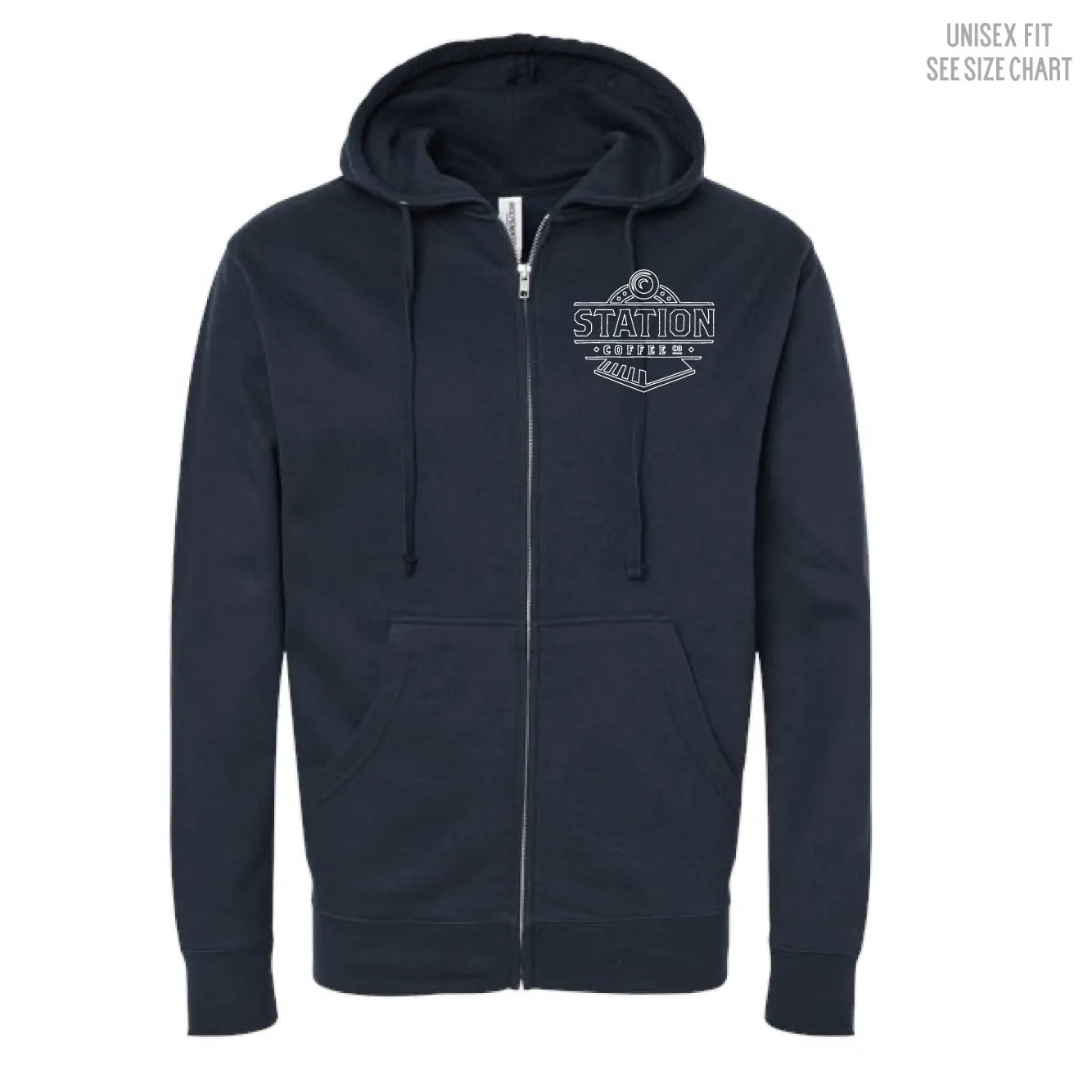 Station Coffee Co. Unisex Zip Hoodie (SCCT001/S01-SS4500Z)