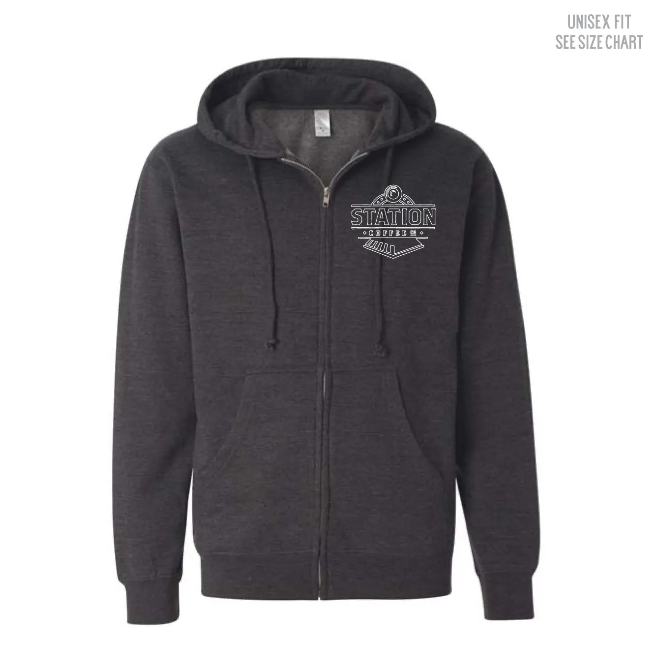 Station Coffee Co. Unisex Zip Hoodie (SCCT001/S01-SS4500Z)