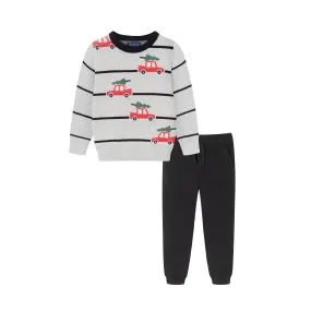 Striped Sweater Set | Holiday Car