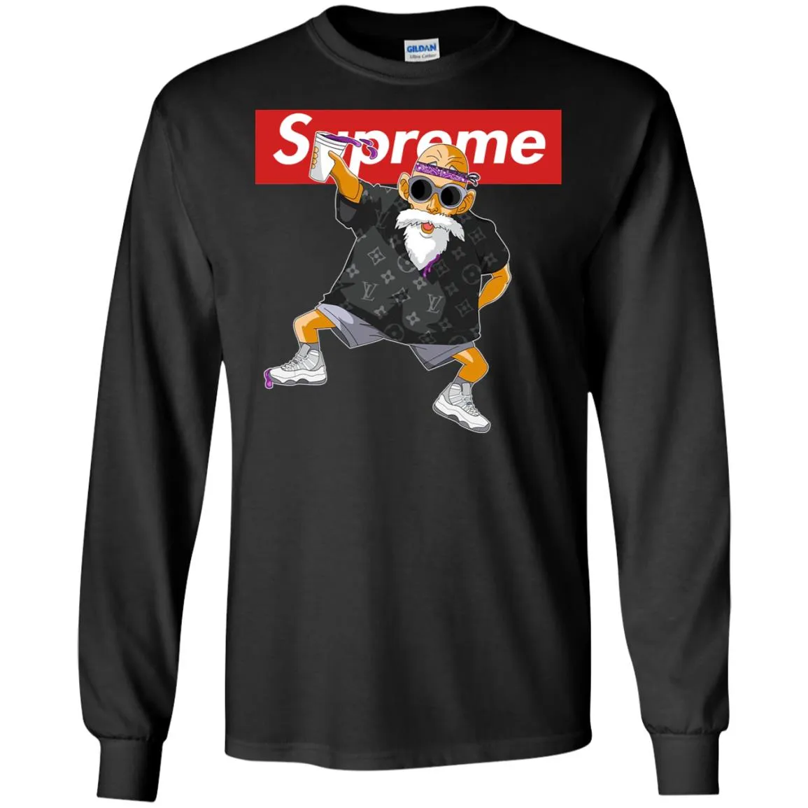 Supreme Kame Sennin Turtle Men Long Sleeve Shirt