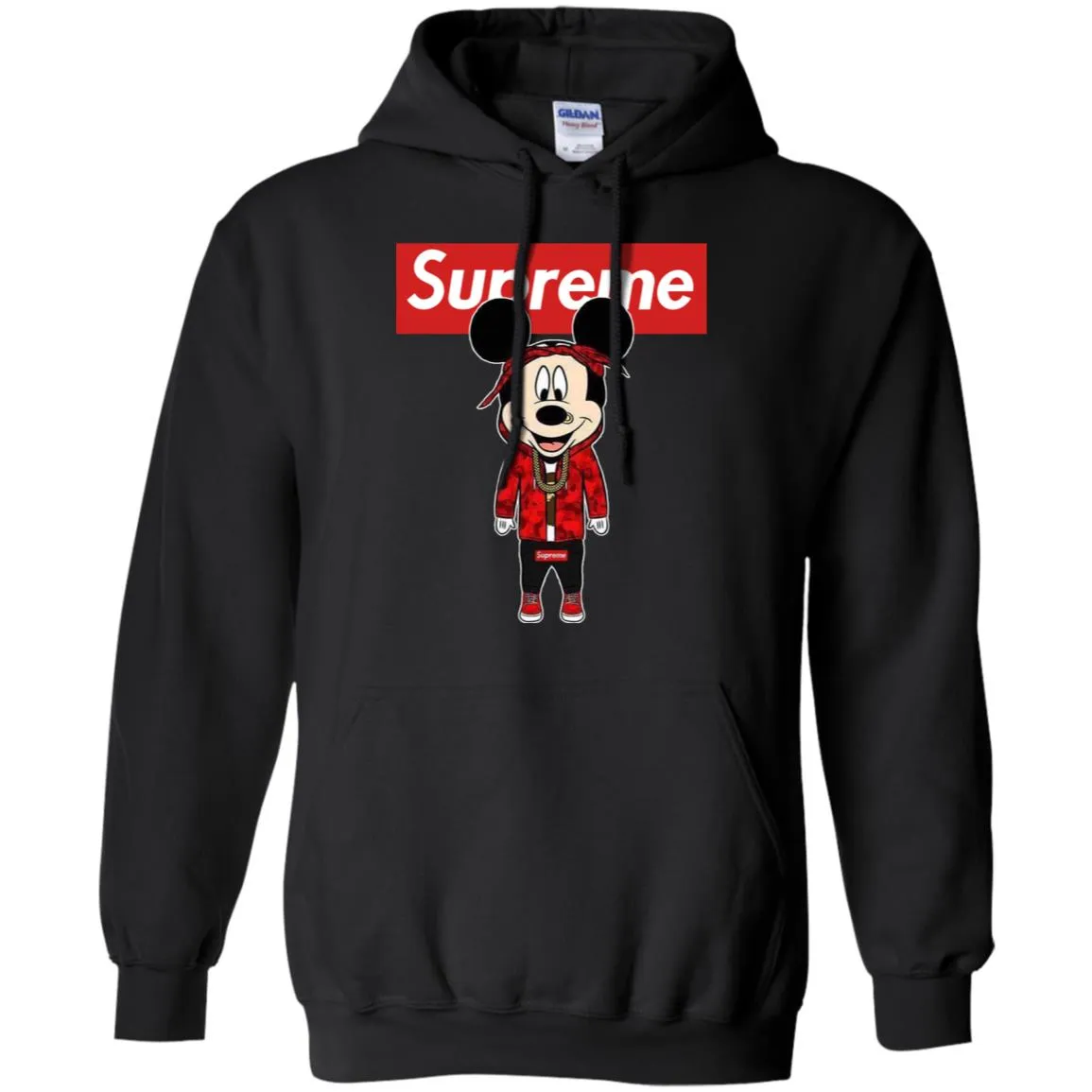 Supreme Mickey Style Fashion T-shirt Pullover Hoodie Sweatshirt