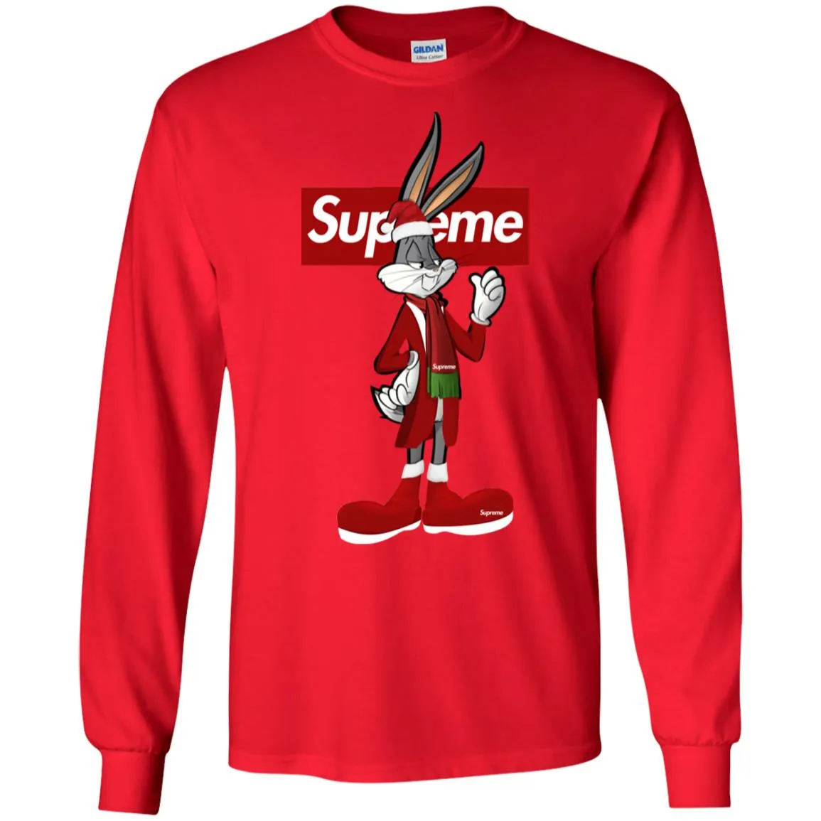 Supreme Rabbit Party T-shirt Men Long Sleeve Shirt