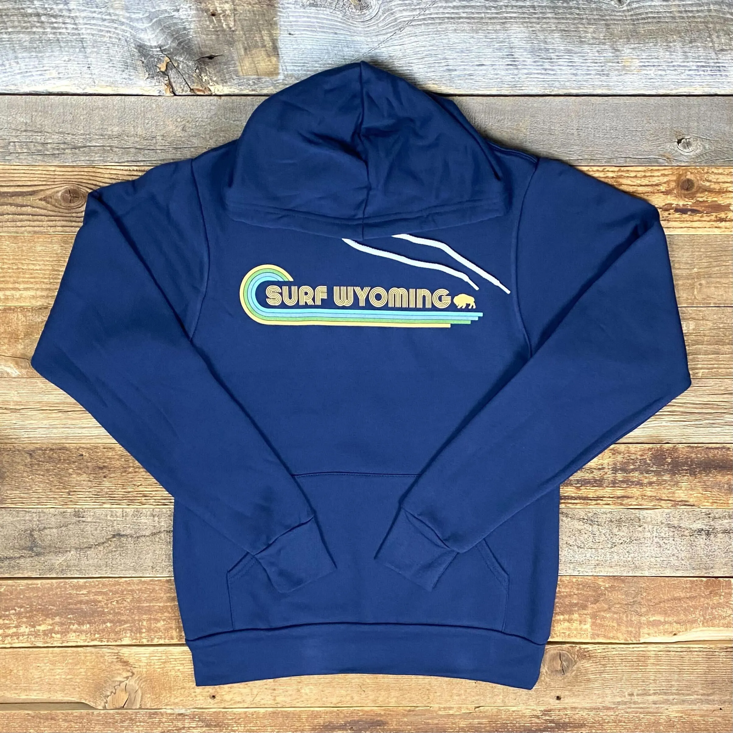 Surf Wyoming® Bison Lineup Hoodie - Navy *BLOWOUT PRICE