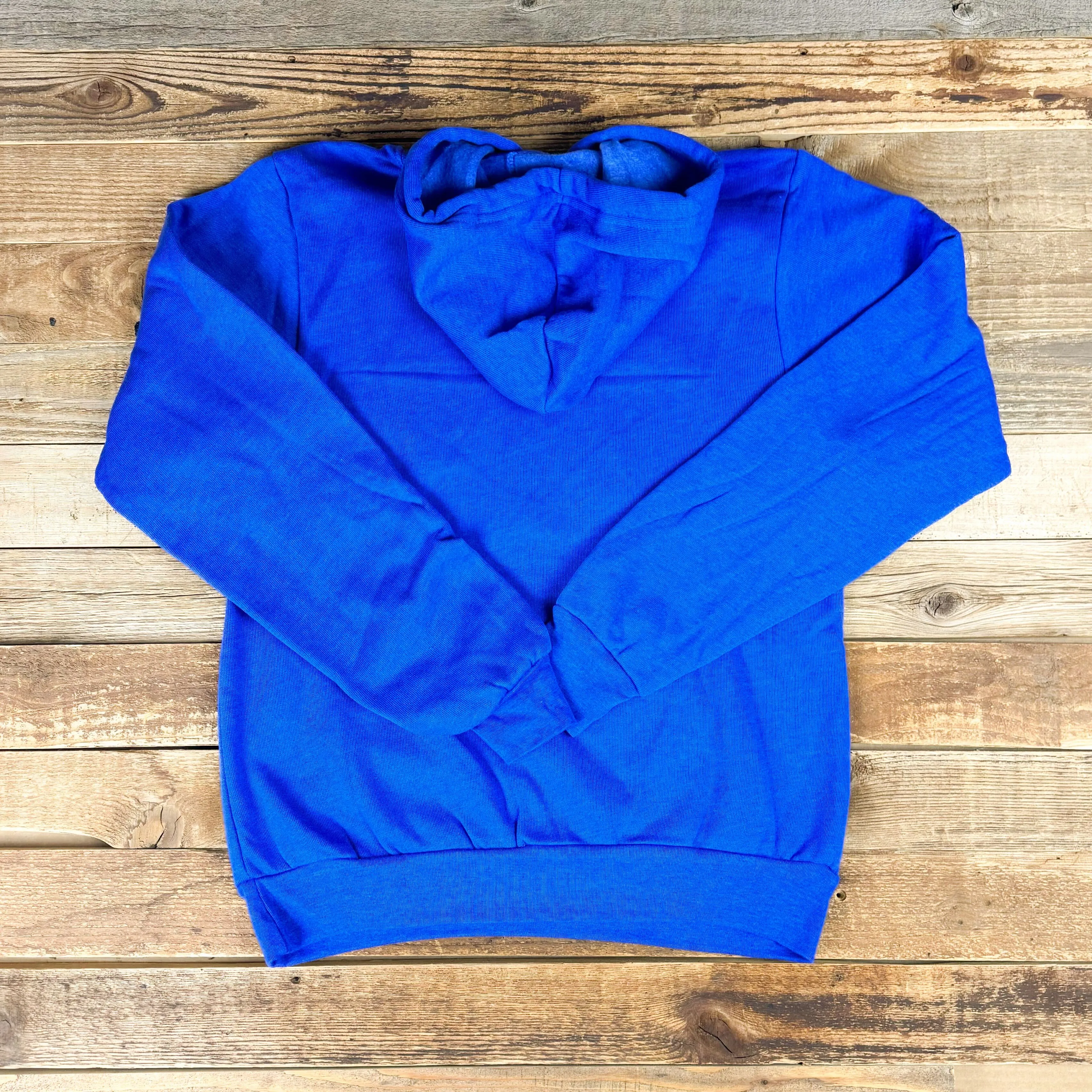 Surf Wyoming® Ice Bison Logo Hoodie - Heather Royal Blue