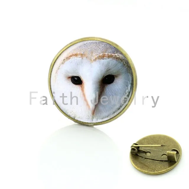 TAFREE Vintage Woman animal brooch Glass dome art picture birds brooches pins for Suit Sweater carves Animal Jewelry BP01