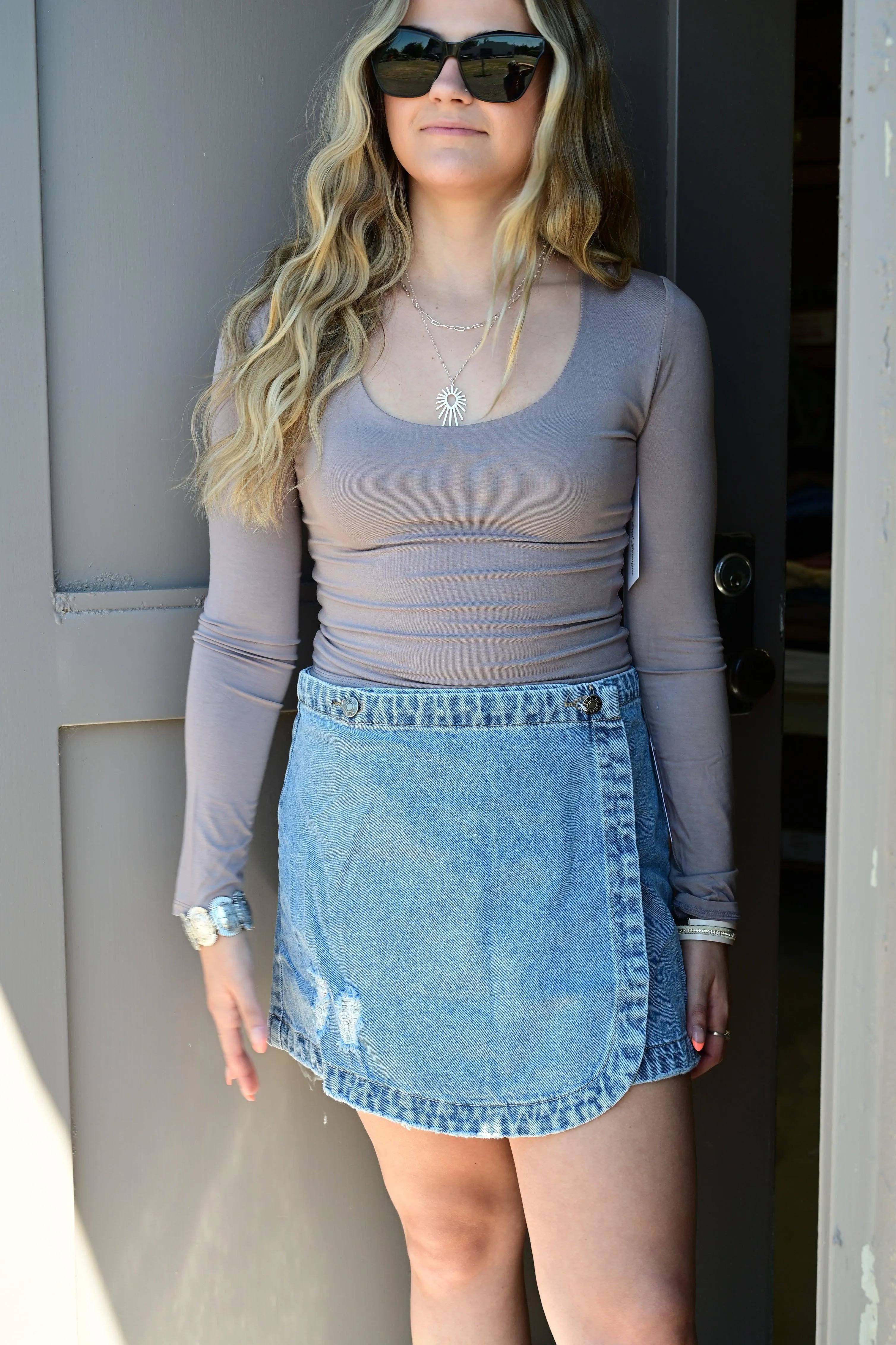 Taylor Denim Skirt