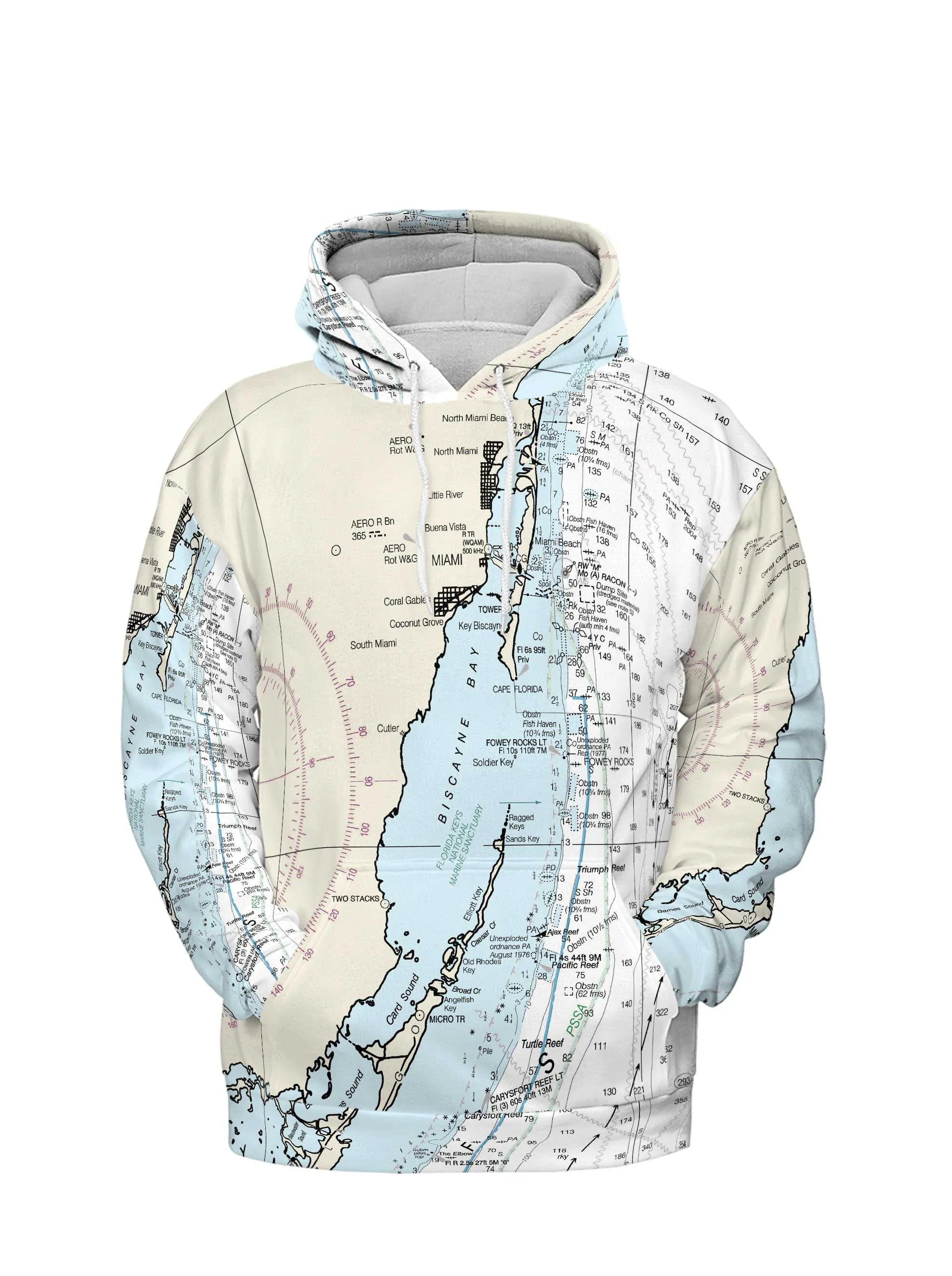 The Biscayne Bay Navigator Lightweight Hoodie Sweatshirt