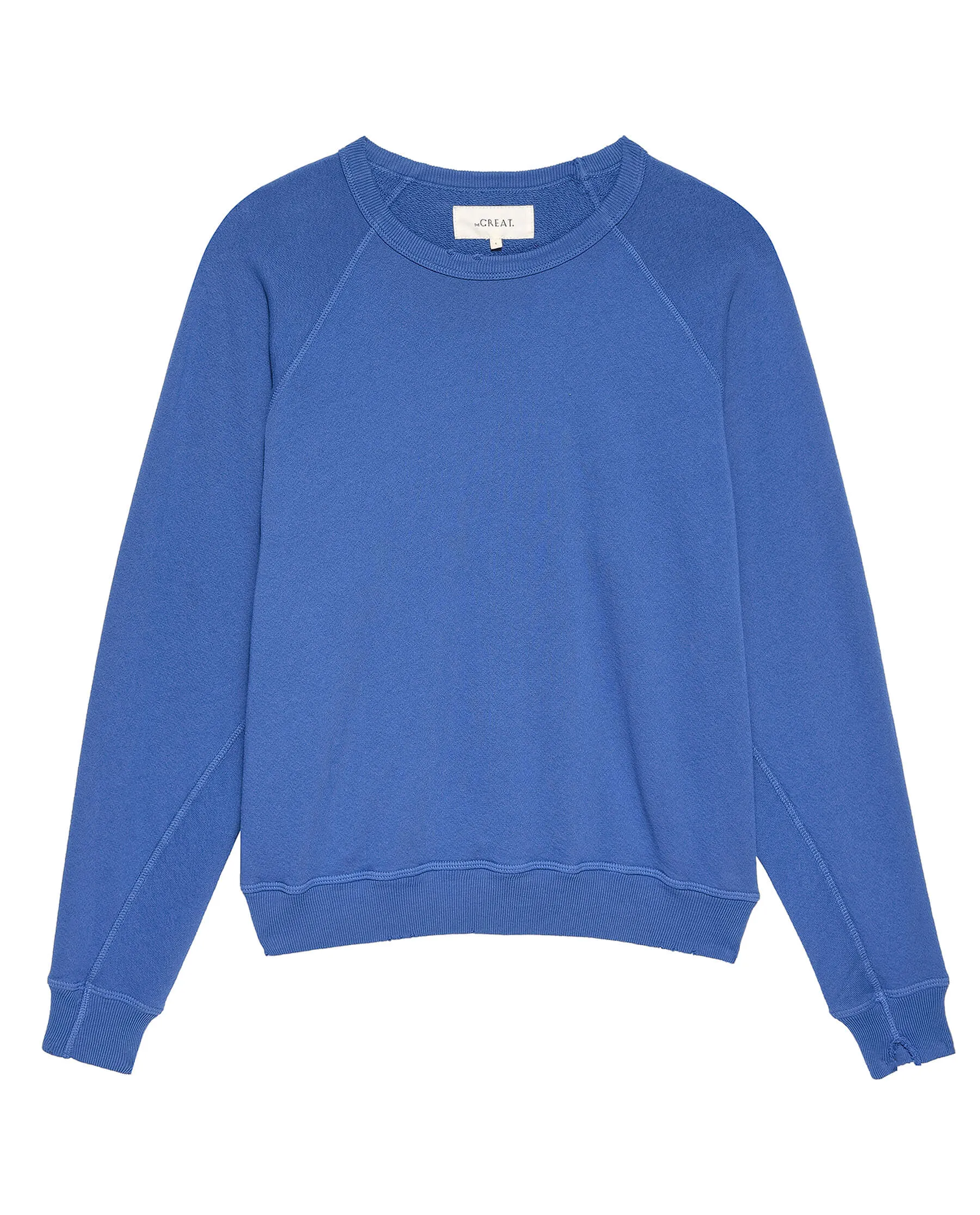 The College Sweatshirt. Solid -- Glacier Blue