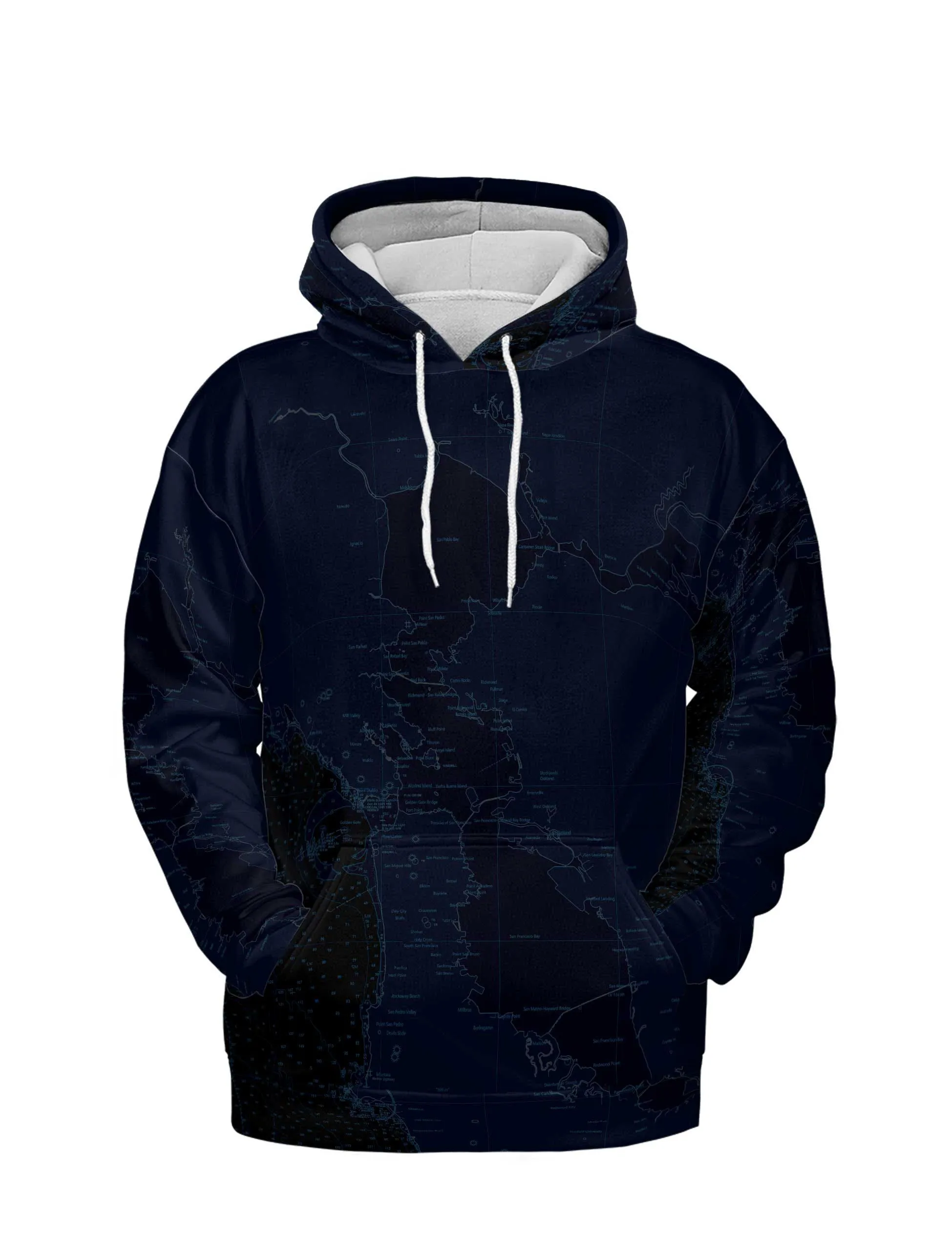 The San Francisco Bay by Starlight Lightweight Hoodie Sweatshirt