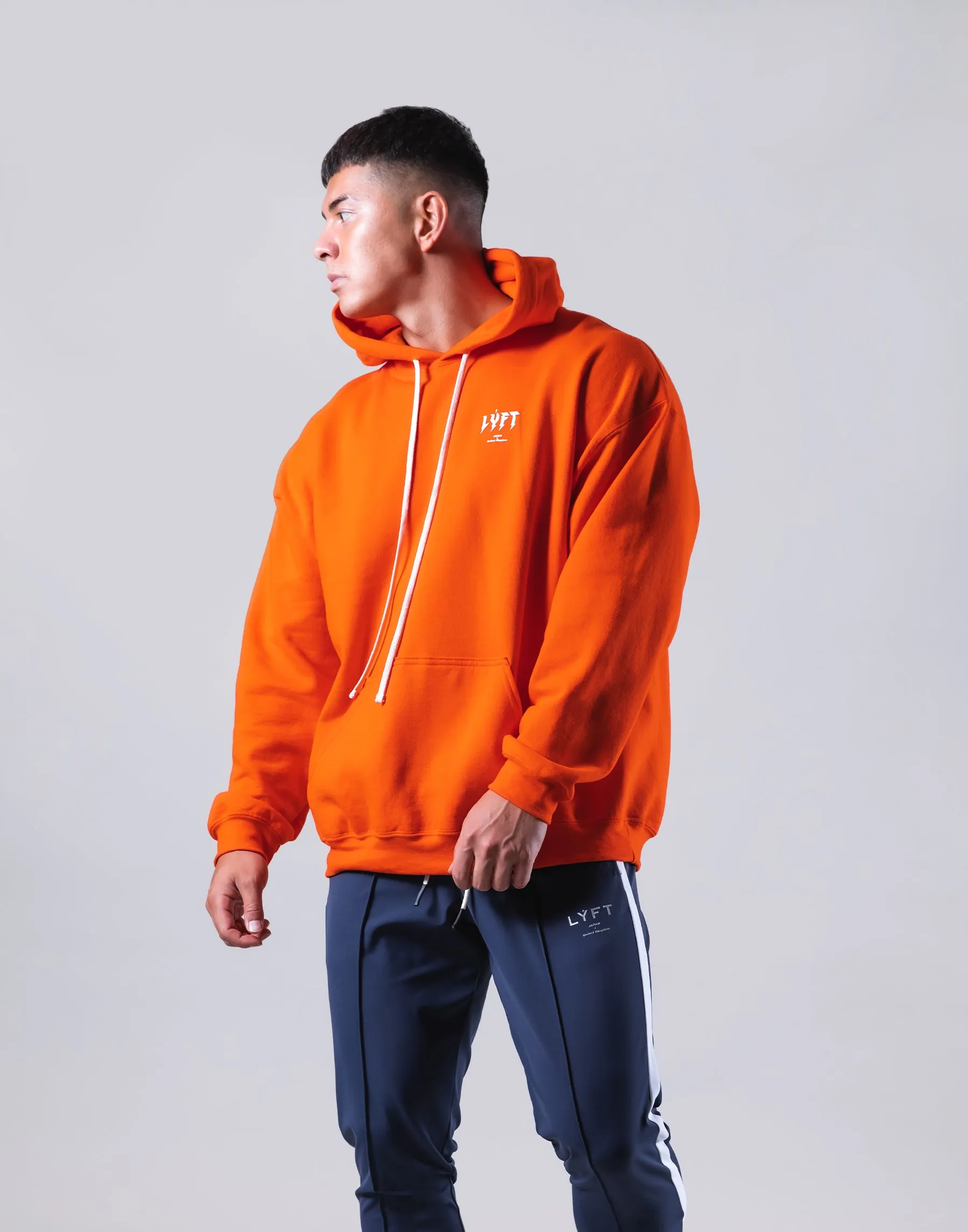 Thunder Logo Pullover Hoodie - Orange