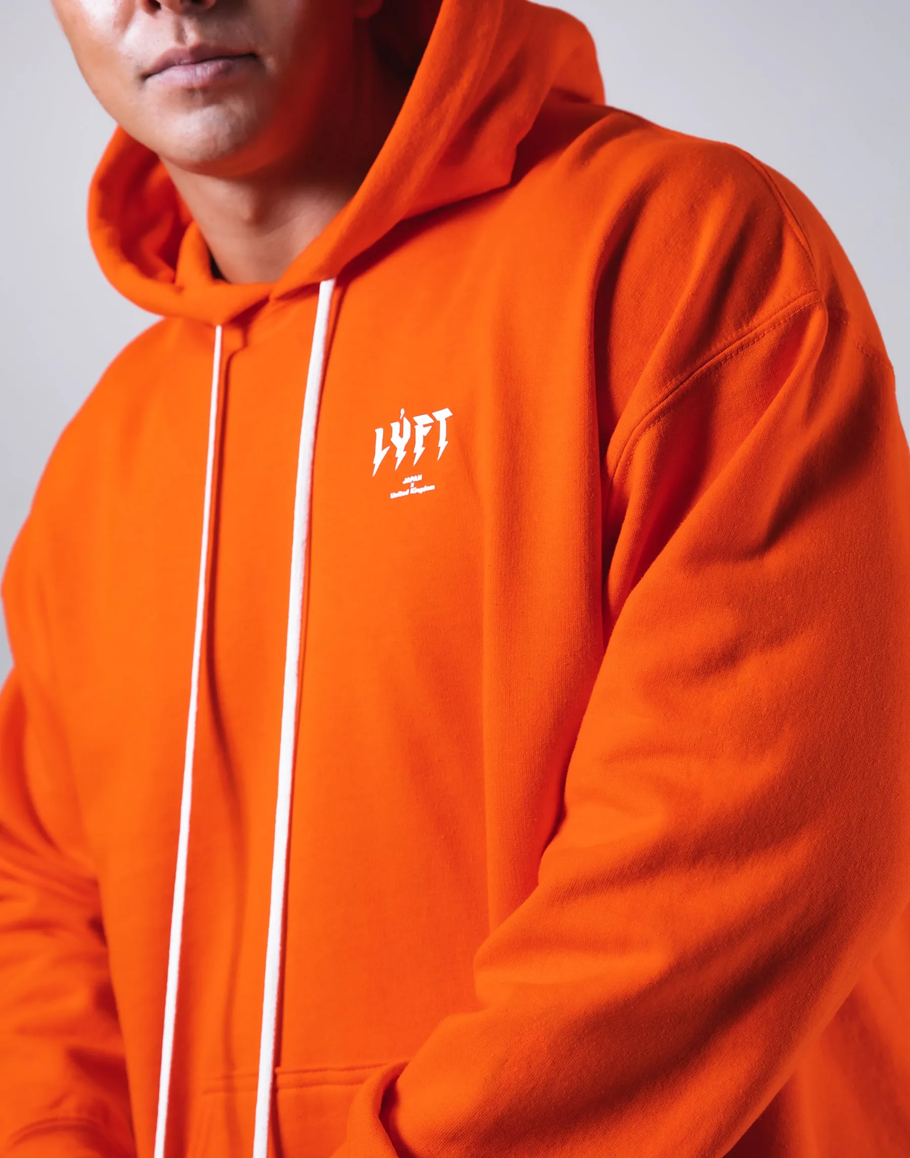 Thunder Logo Pullover Hoodie - Orange