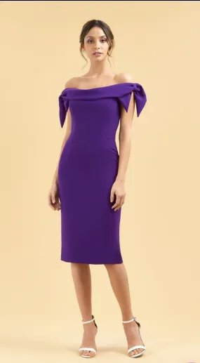 Tilly Pencil Dress (Purple)