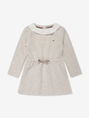 Tommy Hilfiger Baby Girls Lace Collar Dress in Beige