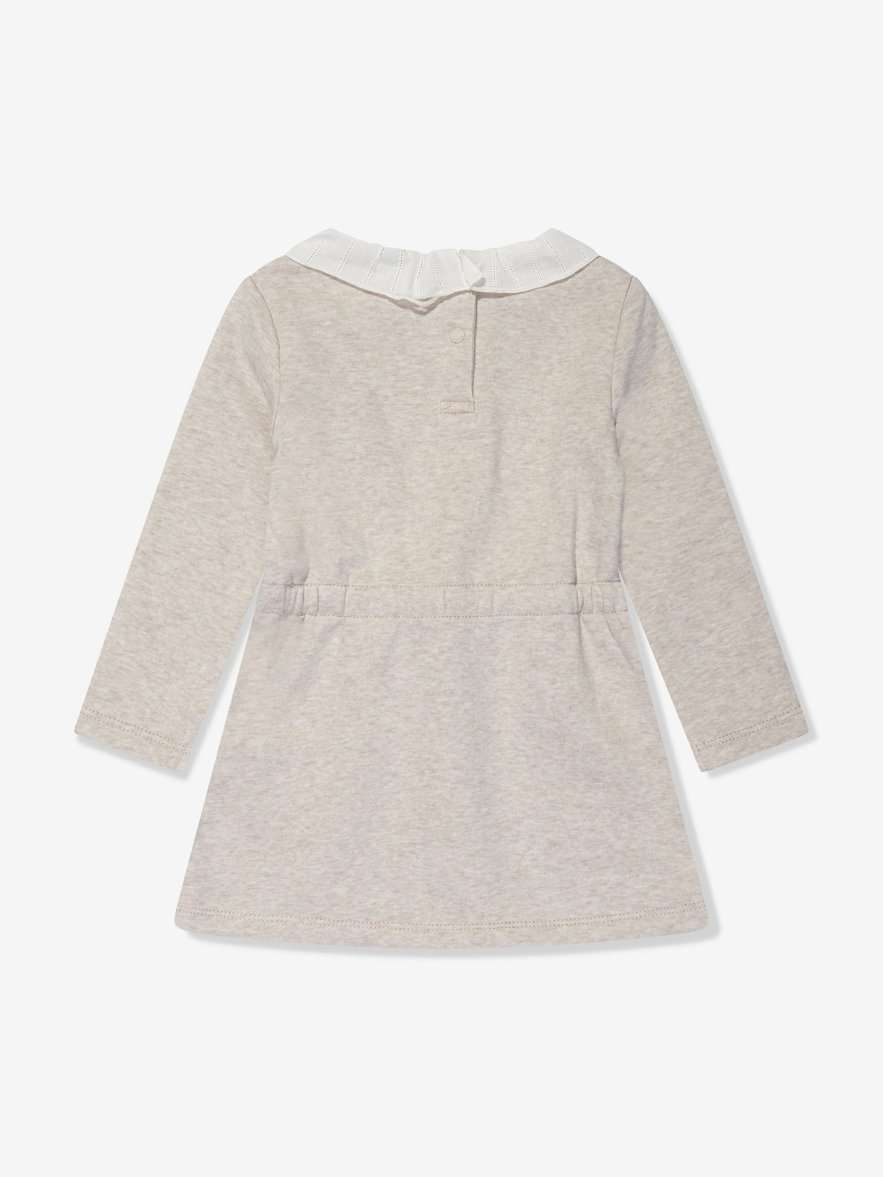 Tommy Hilfiger Baby Girls Lace Collar Dress in Beige