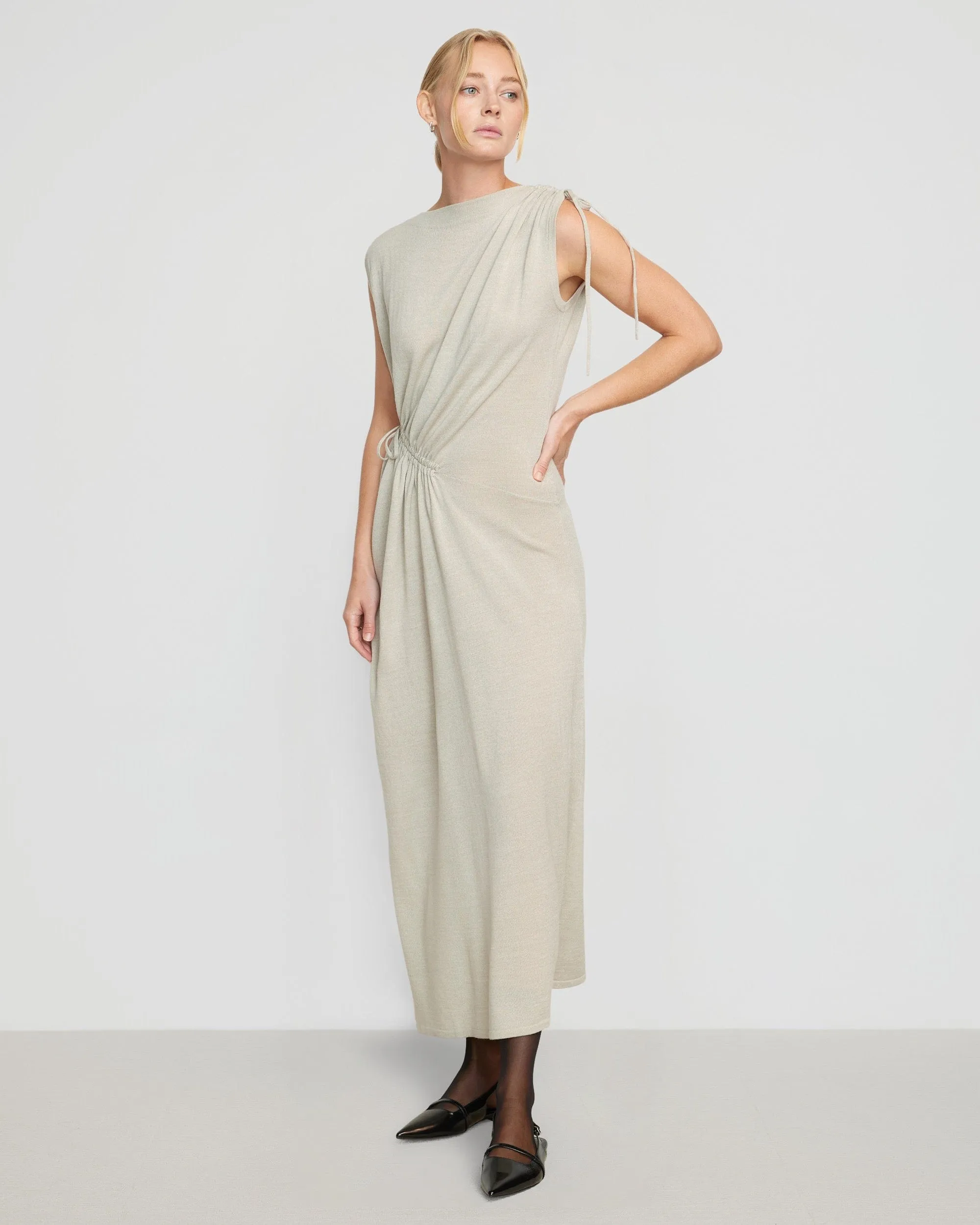 Torin Ruched Sweater Dress