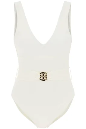 Tory burch miller plunge one-piece swimsuit