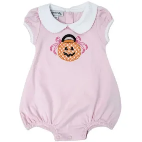 Trick or Treat Applique Bubble- Pink