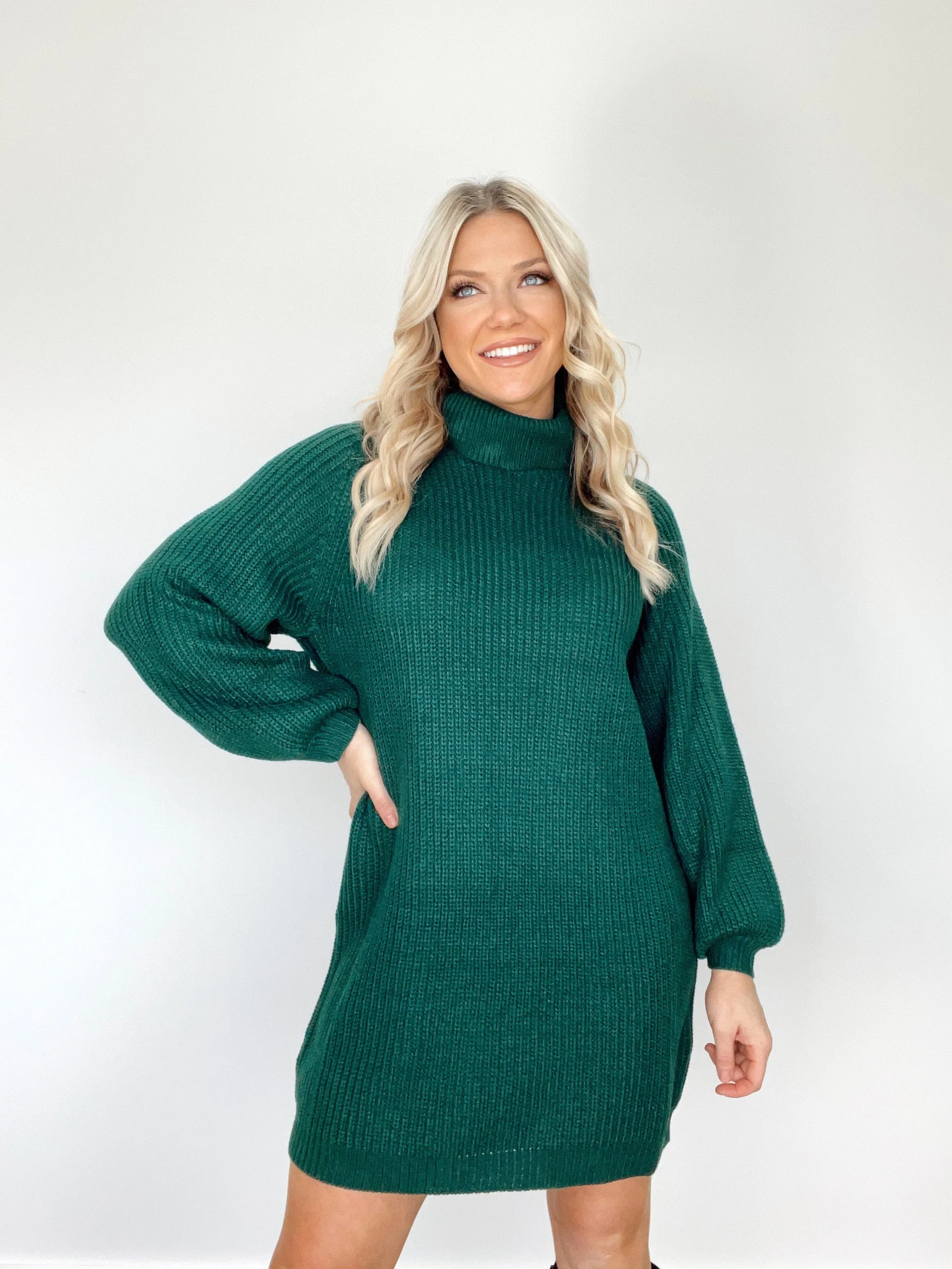 Turtleneck Tidings Sweater Dress