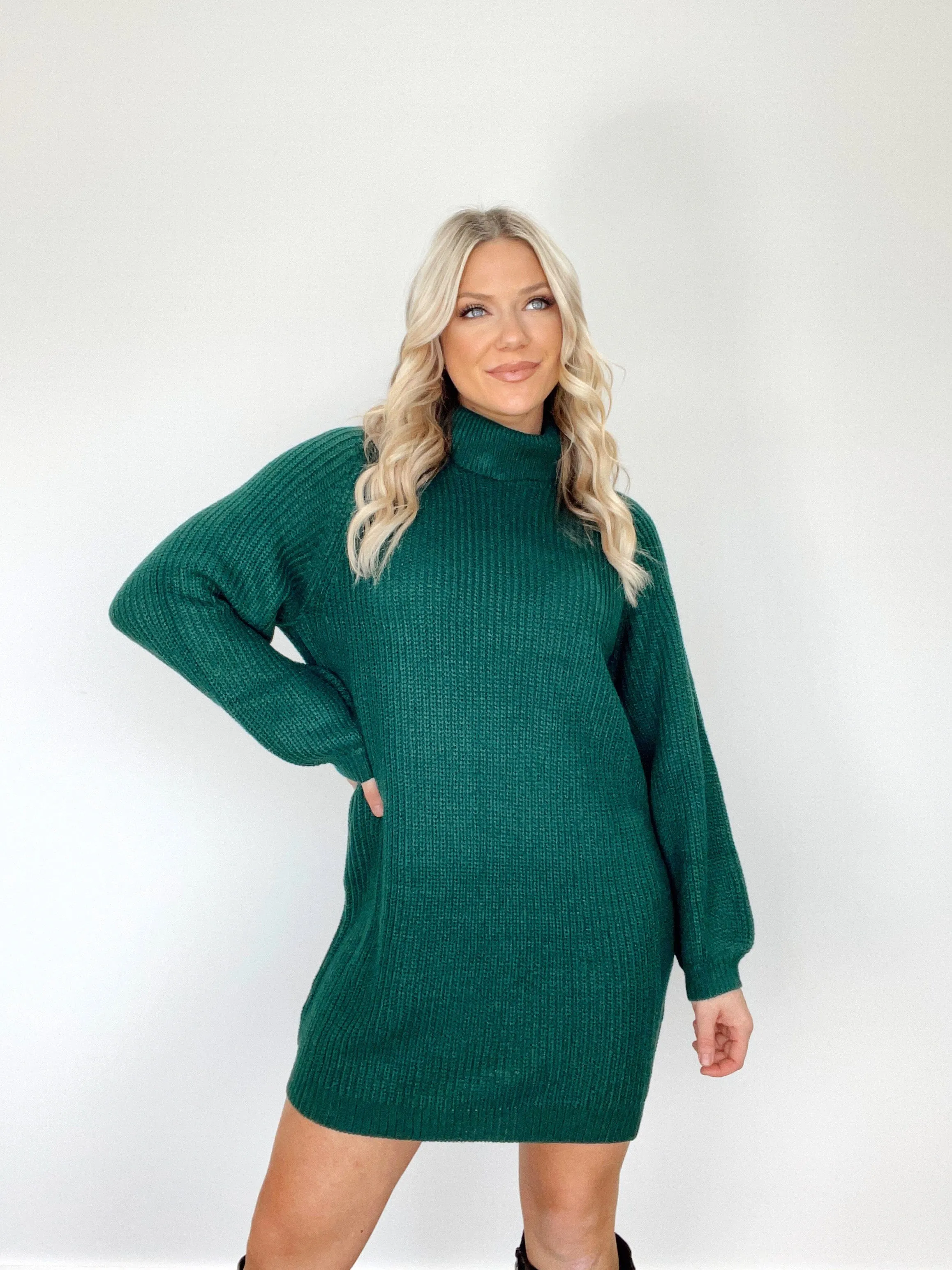 Turtleneck Tidings Sweater Dress