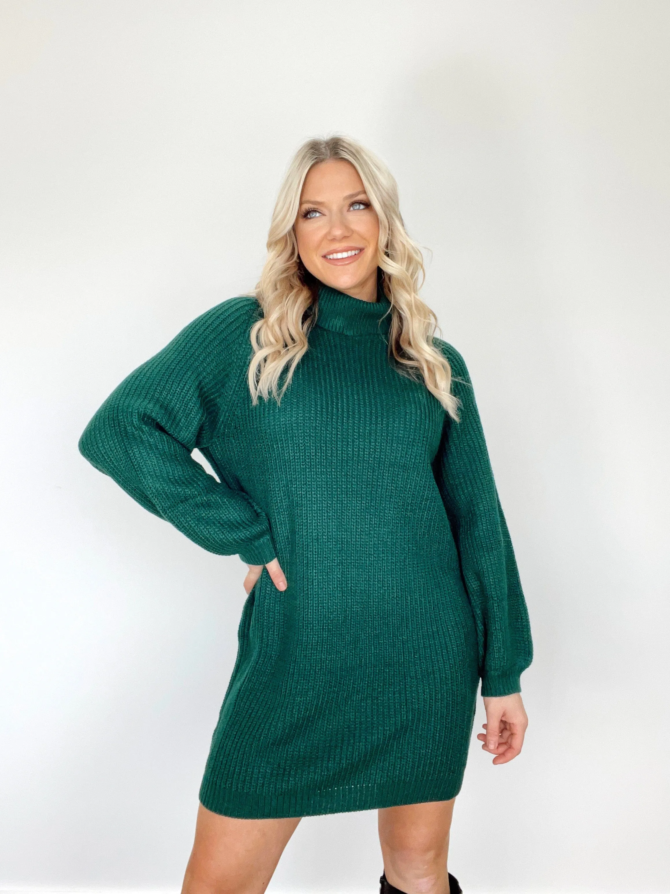 Turtleneck Tidings Sweater Dress