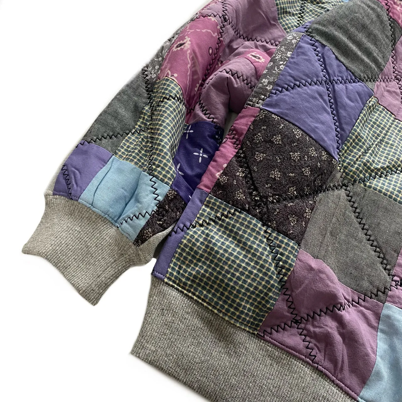 Vintage Back Patchwork Loose Sweater