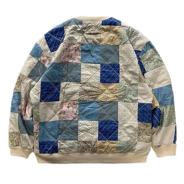 Vintage Back Patchwork Loose Sweater