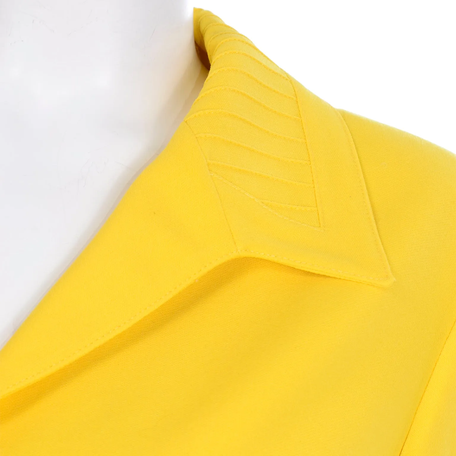 Vintage Escada Margaretha Ley Bright Yellow Skirt and Jacket Suit