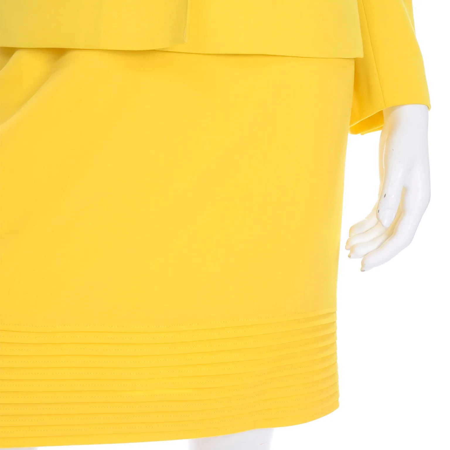 Vintage Escada Margaretha Ley Bright Yellow Skirt and Jacket Suit