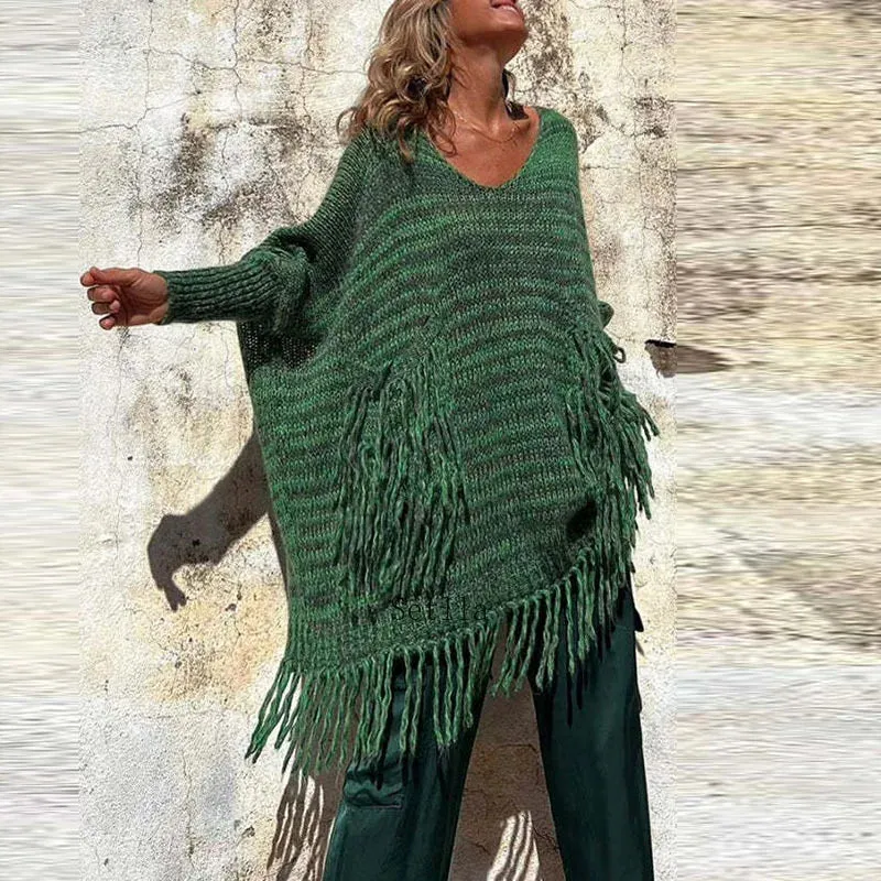 Vintage Knitted Sweater Midi Dress
