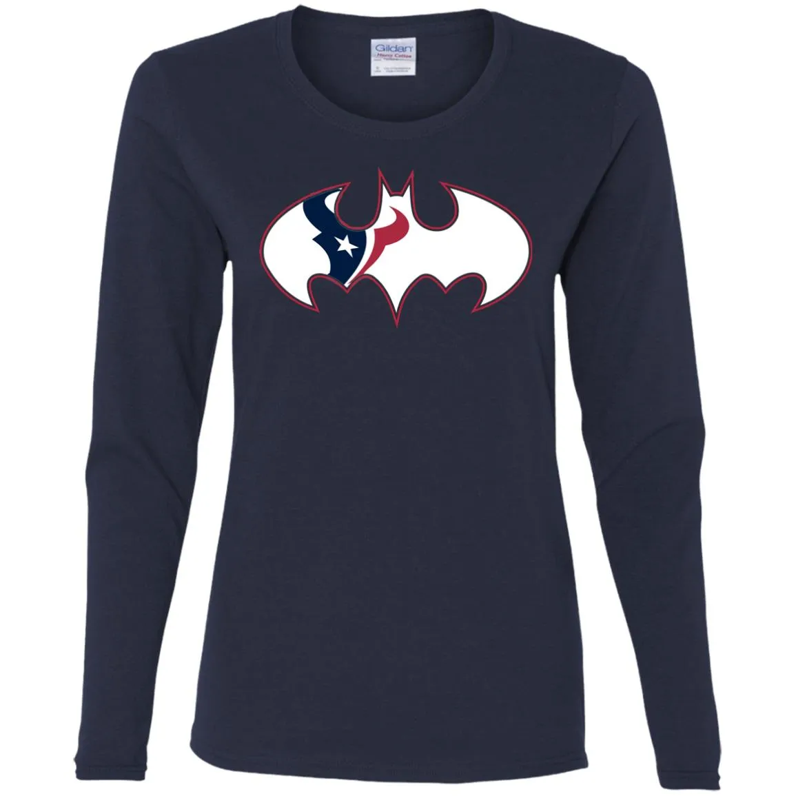 We Are The Houston Texans Batman Nfl Mashup Women Long Sleeve Shirt