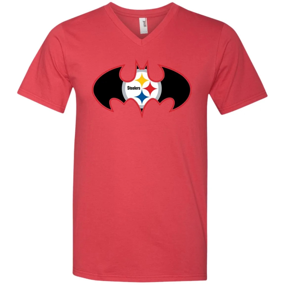 We Are The Pittsburgh Steelers Batman Nfl Mashup Men V-Neck T-Shirt