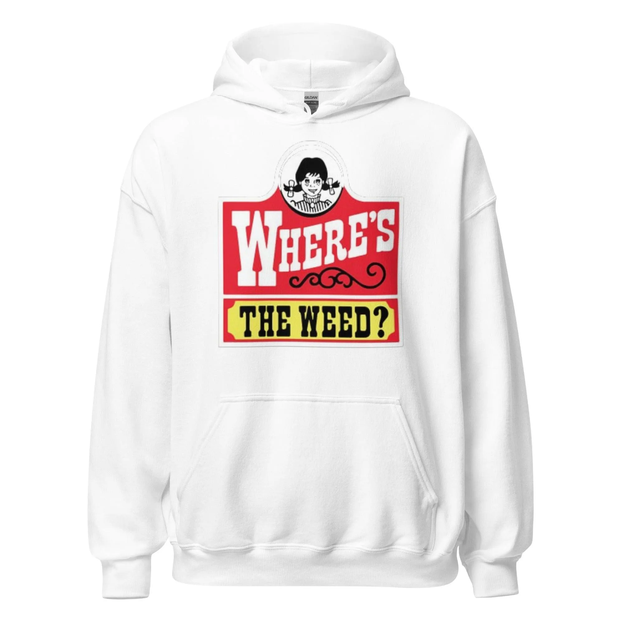 Where's The Weed Ultra Soft Midweight Cotton Blend Unisex Pullover