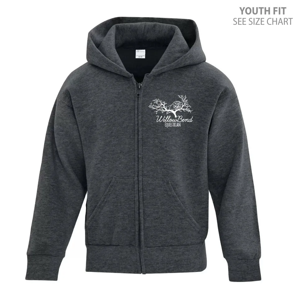 Willowbend Large Logo YOUTH Zip Up Hoodie (WBT004-Y2600)