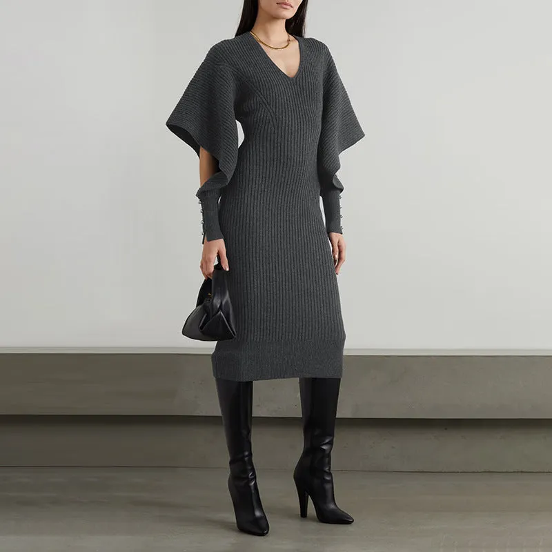 Winter Showstopper Long Sweater Dress | Bodycon Sweater Dress | Jumper Dress | Knit Dress