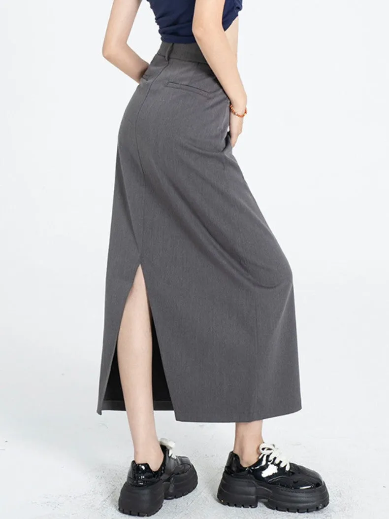 Women Midi High Waist Office Stretchy Pencil Skirt by Kaja Clothing - Kylie Skirt