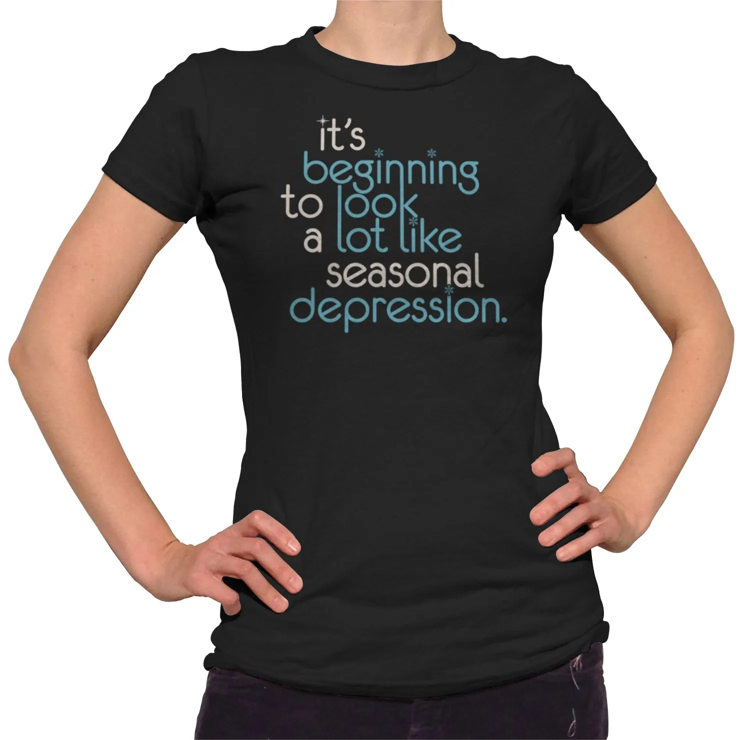 Women's It's Beginning To Look A Lot Like Seasonal Depression T-Shirt