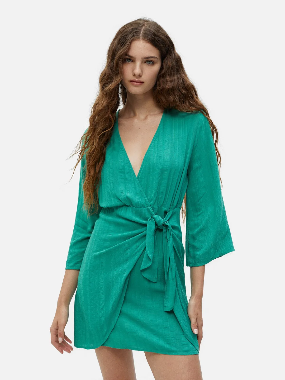 Wrapover Shirt Dress